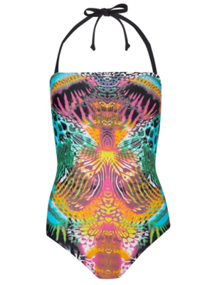 Bodysculpt Colourful Animal Print Swimsuit Women at ASDA
