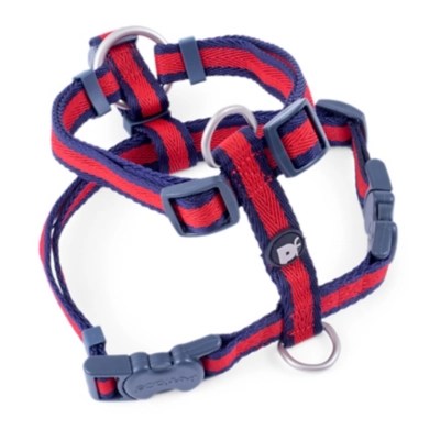 Petface Navy Striped Dog Harness Home at ASDA