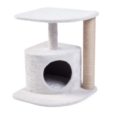 Petface Cream Corner Cat Scratching Post Home at ASDA