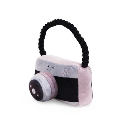 Petface Retro Plush Camera With Rope Dog Toy Home at ASDA