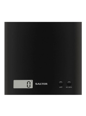 Salter Arc Flat Electronic Scale Black Home at ASDA