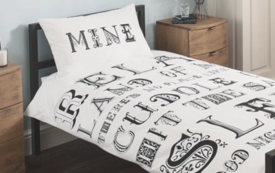 Home White Land of Nod Duvet Set Duvet Covers at ASDA