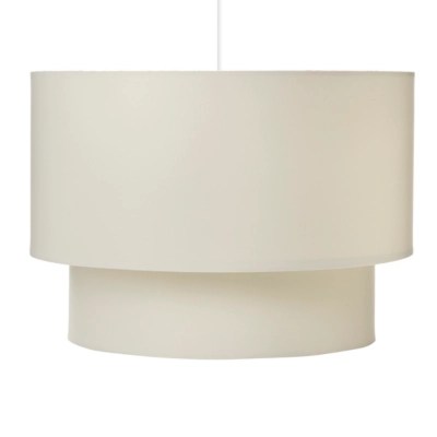 Home Cream TwoTier Light Shade Lighting at ASDA