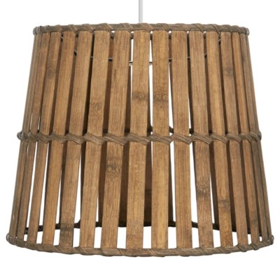 Home Natural Wooden Light Shade Lighting at ASDA