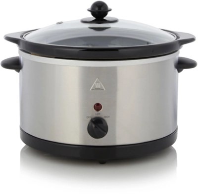 Home 3L Slow Cooker Stainless Steel Home & Garden