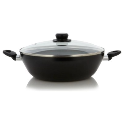 Home NonStick AluminiumDouble Handled Wok 32cm Pots & Pans