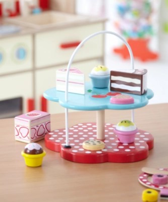 Home Wooden Cake Stand Wooden Toys at ASDA