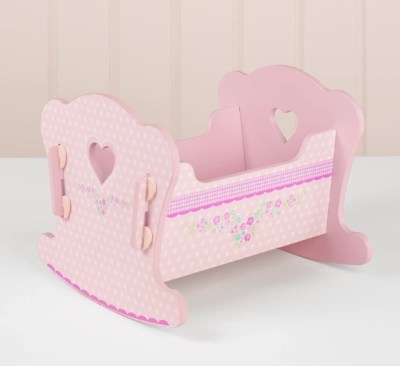 Home Wooden Dolls Cradle Kids at ASDA