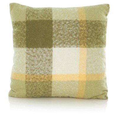 Home Green Check Cushion 43x43cm Cushions at ASDA