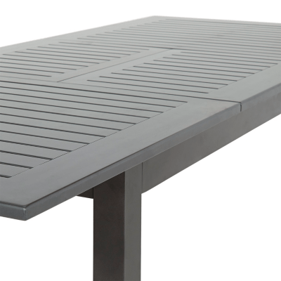 Haversham Classic Extending Dining Table Charcoal & Black Home