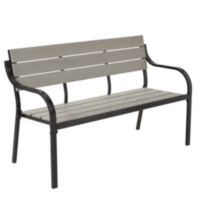 Haversham 2 Seat Classic Garden Bench Grey Garden Furniture
