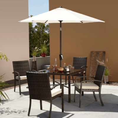 Jakarta 6 Piece Patio Dining Set Garden Furniture at ASDA