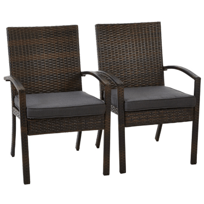 Jakarta 6 Piece Patio Dining Set Charcoal Grey Garden Furniture