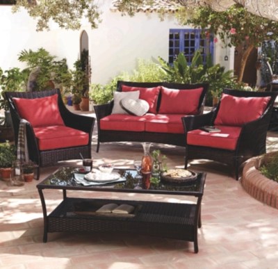 Jakarta 4 Piece Classic Conversation Sofa Set Garden Furniture