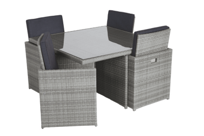 Borneo 9 Piece Cube Dining Set Home & Garden at ASDA