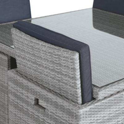 Borneo 9 Piece Cube Dining Set Home & Garden at ASDA