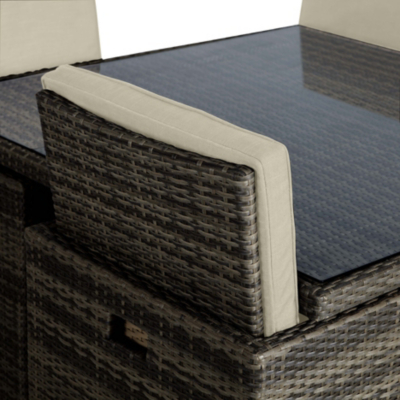 Borneo 9 Piece Cube Dining Set Home & Garden at ASDA