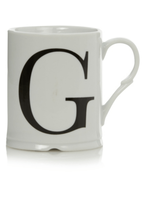 Home Letter G Mug Cups & Mugs at ASDA