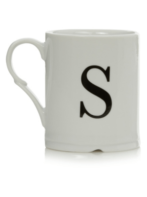 Home Letter S Mug Cups & Mugs at ASDA