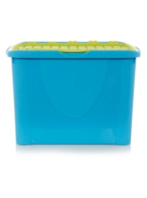 ASDA Blue Flip Lid Box 60L Storage at ASDA