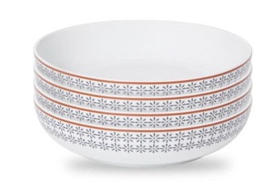 Home Arizona Pasta Bowls Set Of 4 Dining at ASDA