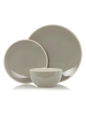 Home 12 Piece Flint Dinner Set Dining at ASDA