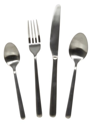 Home 16 Piece Satin Ripley Cutlery Set Cutlery at ASDA