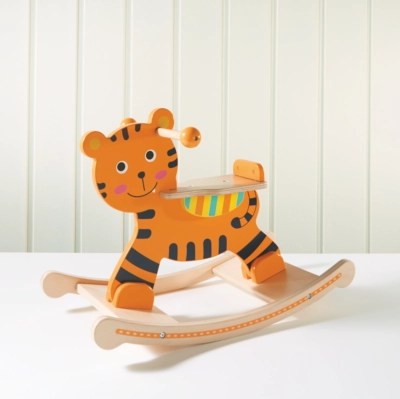 Home Wooden Rocking Tiger Kids at ASDA