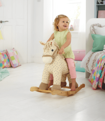 Home Wooden Rocking Horse Kids at ASDA