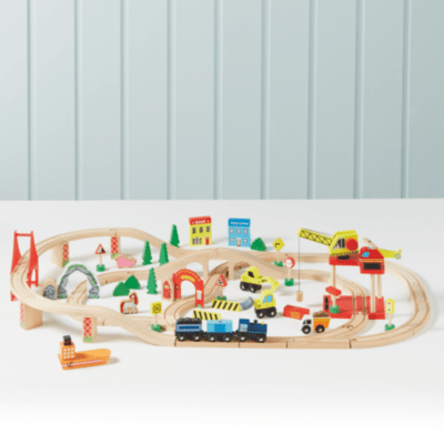 Home Wooden Train Set Kids at ASDA