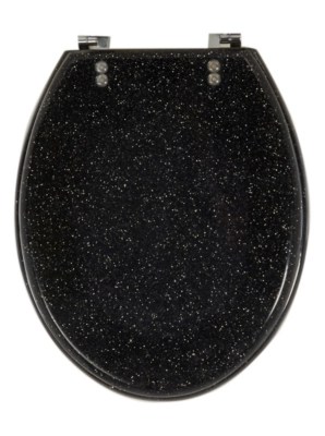 Glitter Toilet Seat Black Bathroom Fittings at ASDA