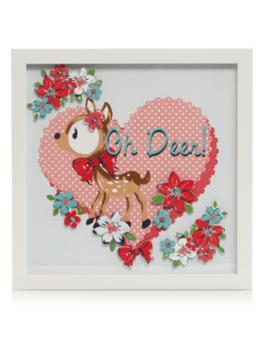 Home Oh Deer! 3D Wall Art Bedroom Accessories at ASDA