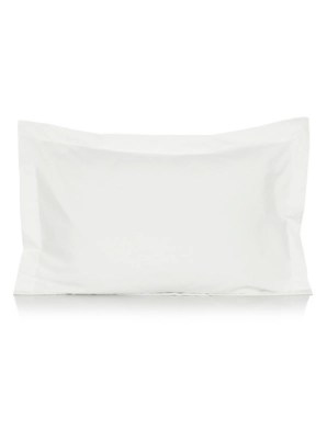Home White Oxford Cuff Pillowcases Pair Home & Garden