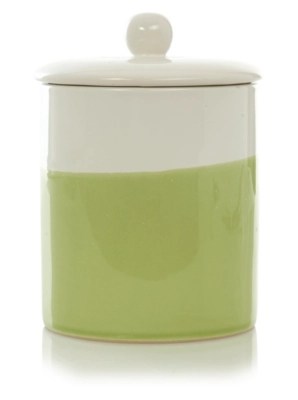 Home Green Dipped Ceramic Canister Kitchen Storage at
