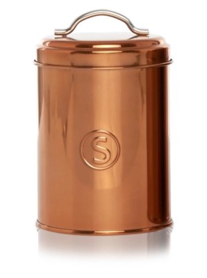 Home Copper Canister Set Kitchen Storage at ASDA