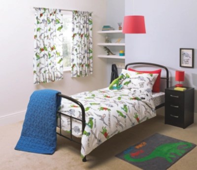 Home Dinosaur Fleece Blankets, Cushions & Curtains at