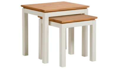 Home Gilmore Nest of Tables Cream Home & Garden at ASDA