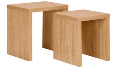 Home Leighton Nest of Tables White Home & Garden at