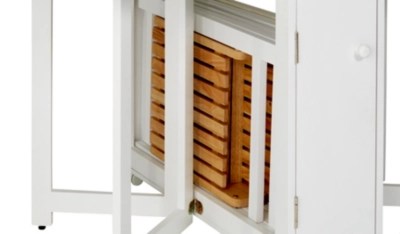 Home Folding Compact Dining Table and 4 Chairs White Home & Garden at ASDA