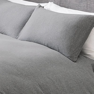 Home Grey Jersey Bed Duvet Set Home & Garden at ASDA