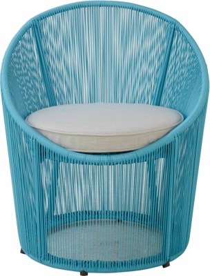 Primo Egg Bistro Chair Blue Garden Furniture at ASDA