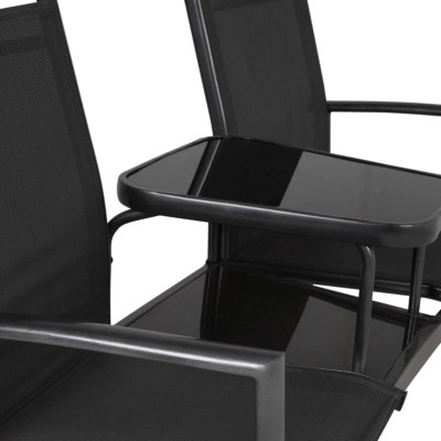 Miami Jack & Jill Garden Seat Charcoal Garden Furniture at