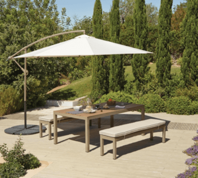 Lean Over 3.0m Parasol Home & Garden at ASDA