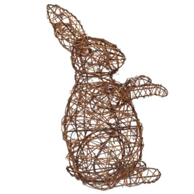Home Rattan Bunny Garden Ornaments at ASDA