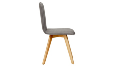 Home Winston Upholstered Pair of Dining Chairs Grey Home