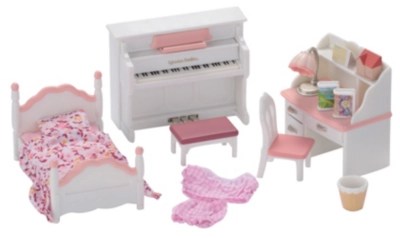 Sylvanian Families Girl's Bedroom Set Kids at ASDA