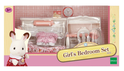 Sylvanian Families Girl's Bedroom Set Kids at ASDA