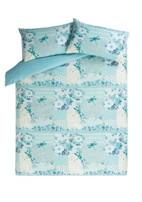 Home Duck Egg Patchwork Duvet Set Home & Garden at ASDA