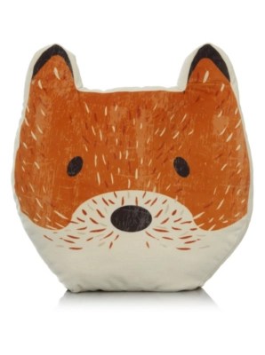 Home Shaped Fox Cushion Home & Garden at ASDA