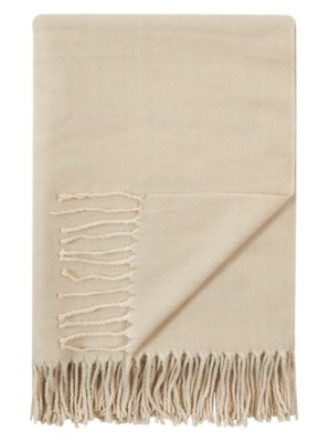 Home Natural Herringbone Throw Home & Garden at ASDA
